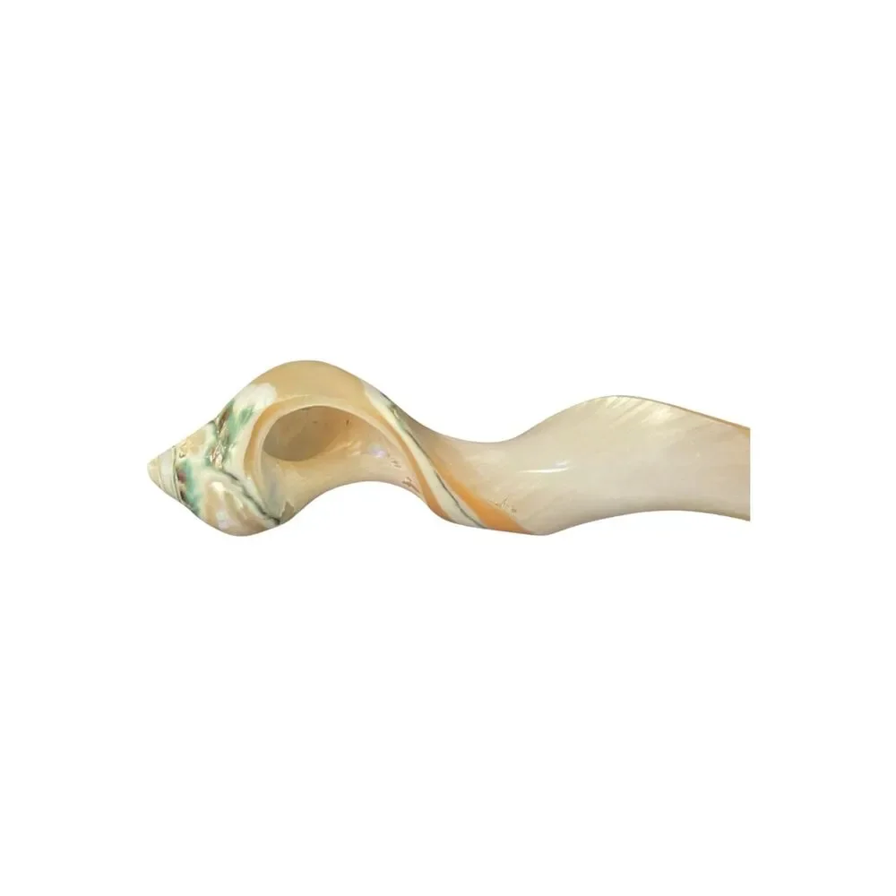 Vintage Mother of Pearl Seashell Caviar Serving Spoon Conch Hollywood Regency